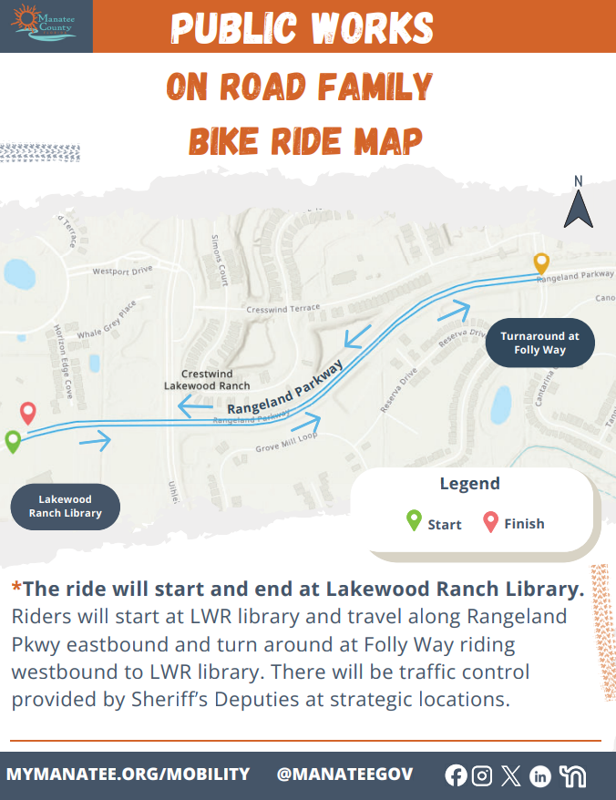 On Road Family Bike Event Flyer