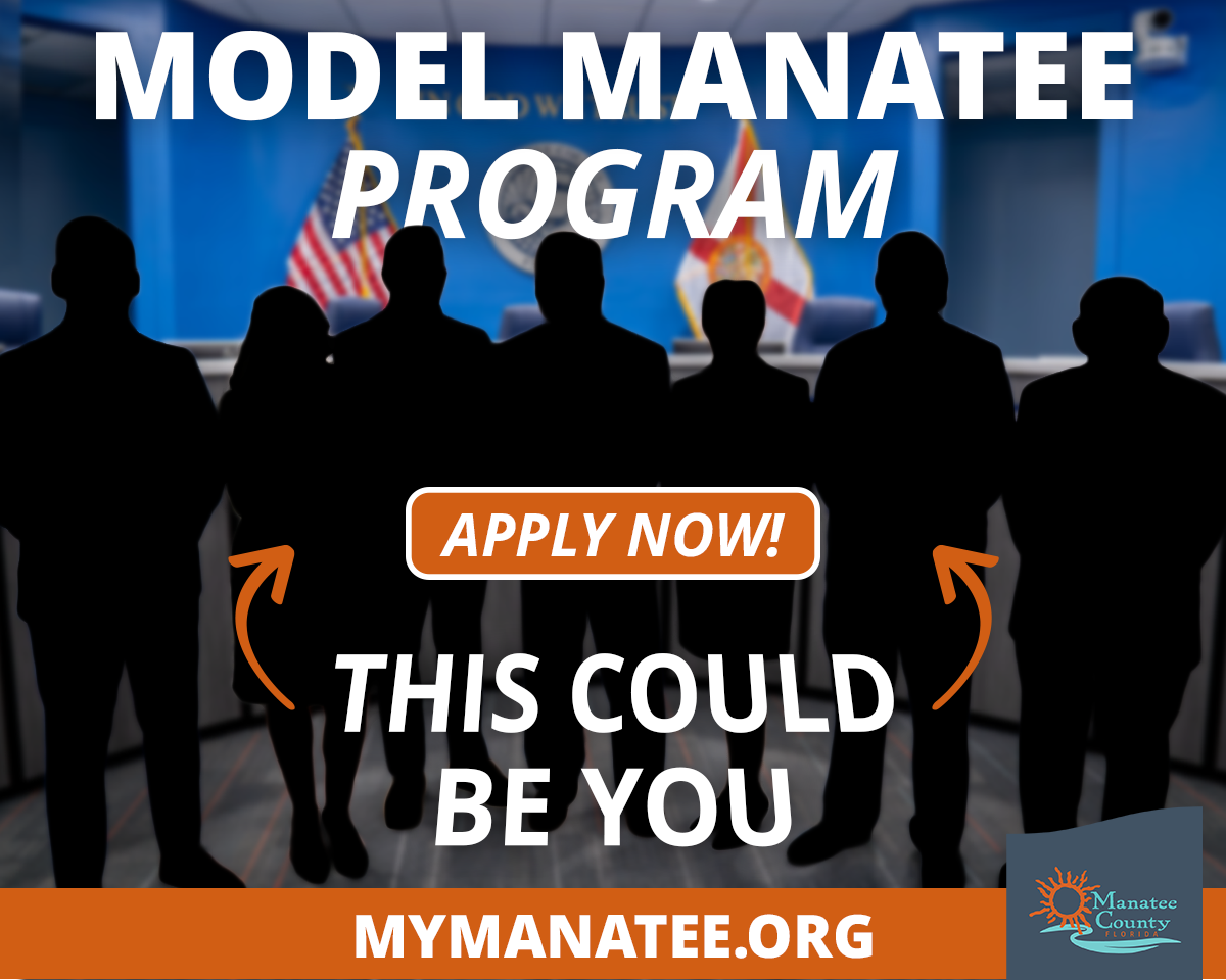 Model Manatee commissioner silhouette