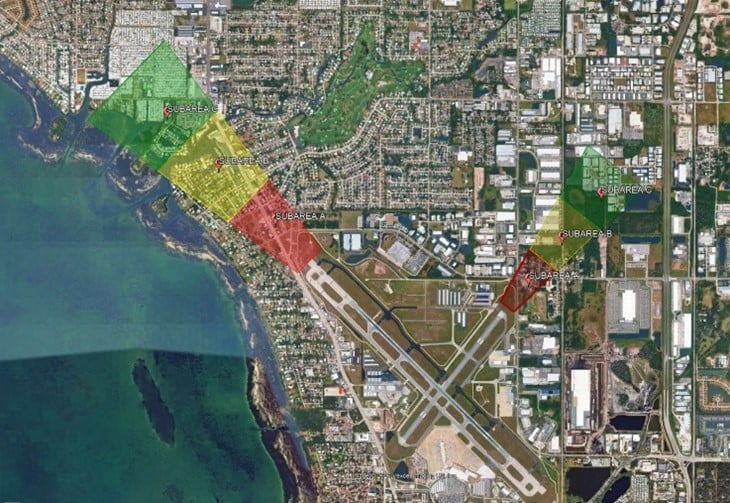 Airport Maximum Height Restriction Map