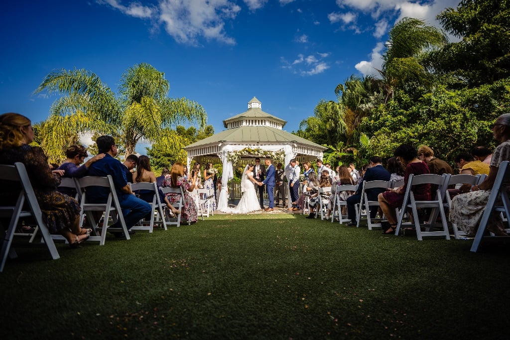 Wedding Ceremony at Mixon Farms Gazebo