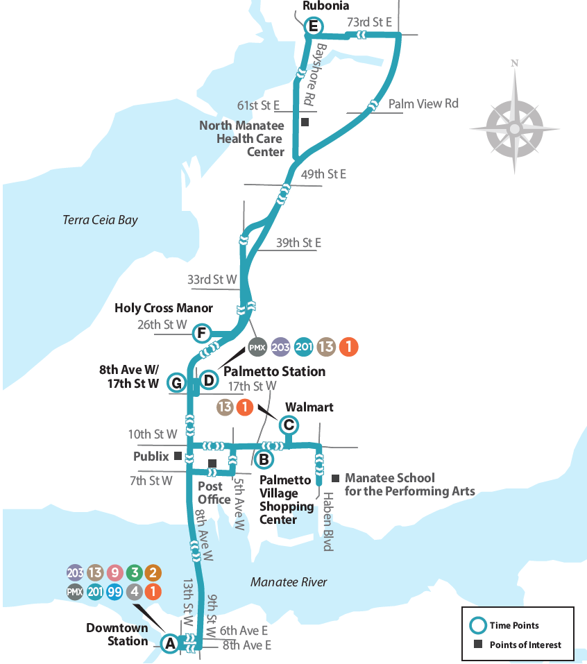 Route 201 Map