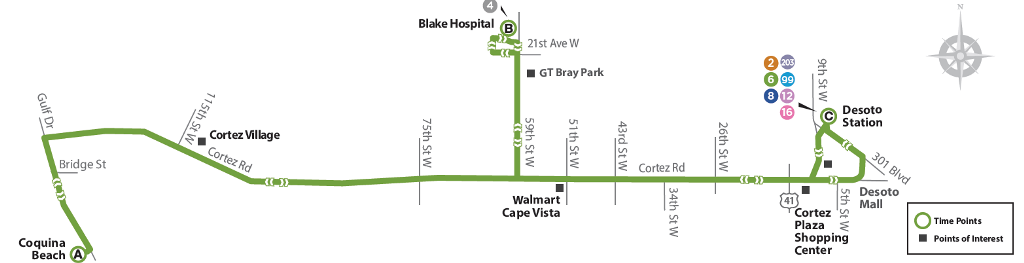 Route 6 Map