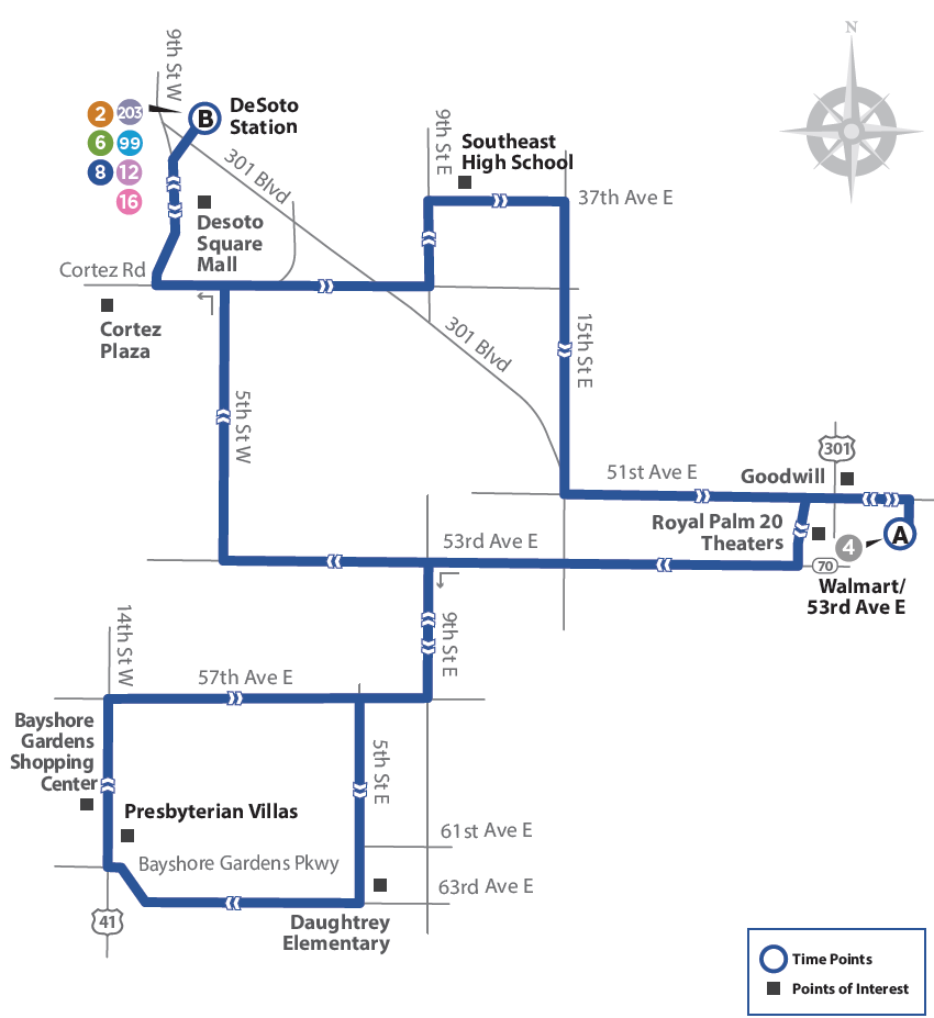 Route 8 Map