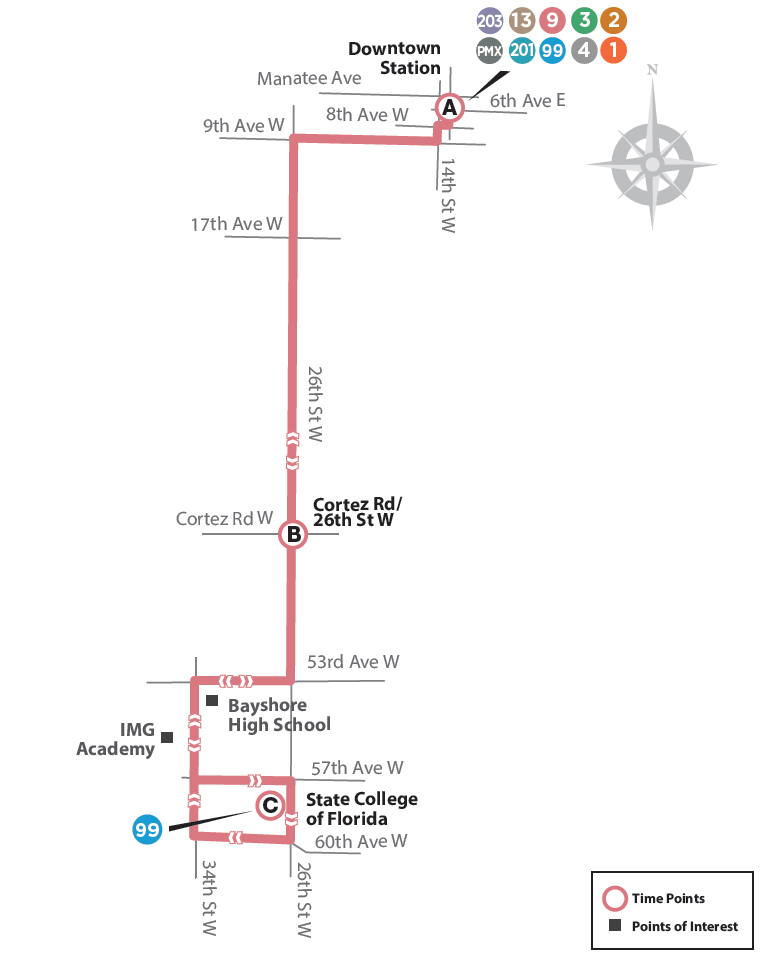 Route 9 map