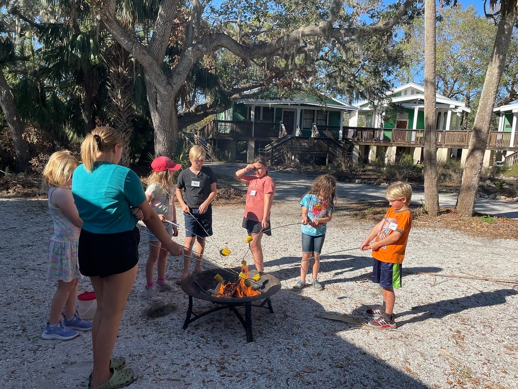 Homeschool Science Club fire building